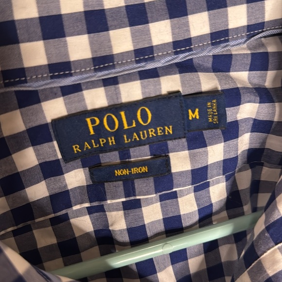 Polo Ralph Lauren Non Iron Men’s Long Sleeve Button Down Size Medium - Picture 3 of 8
